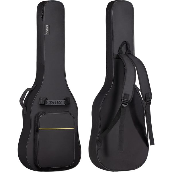 CAHAYA Guitar Case, Lightweight Gig Bag, Black, Simple