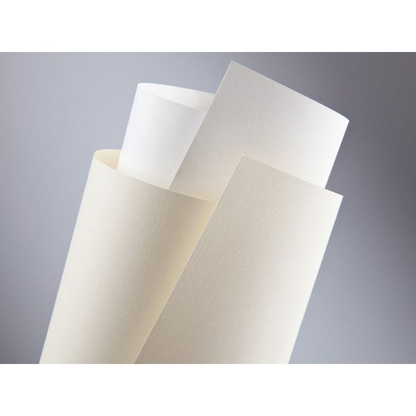 20 Falambi Premium Stock Linen White, 230 g/m², inkjet & Laser Printable Paper Elegant Single Shaped Box