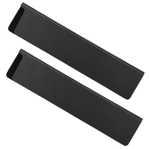 CHEERYMAGIC Knife Edge Guards, Black Knife Sheath Sleeves Waterproof Knife Guard, ABS Plastic Universal Blade Cover Protector for Storage Knives A7ZRDT
