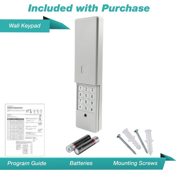 Garage Door Opener Keypad Replacement for Linear Wayne Dalton Stanely 387LM