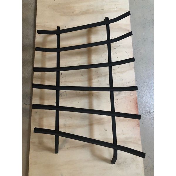 New Fireplace Grate  Solid Steel 6 Bars 1/2" ,27.5/23.5x15.5x4.75/6”.