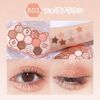 SNS Eyeshadow Cute Honeycomb 12 Colors Makeup Palette, Eye Shadow Palette, Honey Sugar Brown Powder, Eyeshadow, Ins, Eyeshadow Brush, Dual-Use, Waterproof, Sweatproof, Highly Colorful, Lasting Eye Shadow, 0.4 oz (10.8 g) (601# Pink Brown)