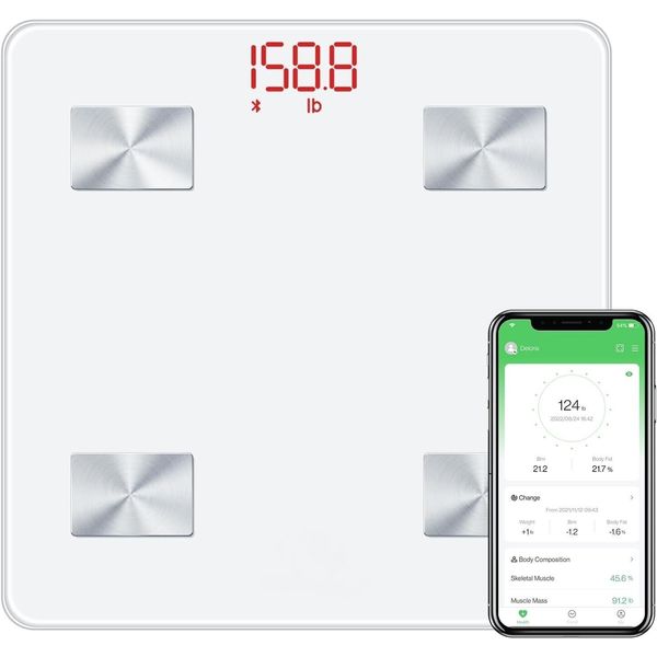 Smart Bathroom Scale for Body Weight - Comprehensive Body  -  ( L7.7 & D107 )