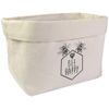 Large 'Bee Happy Bumblebees' Canvas Organiser/Storage Bag (OR00033337)