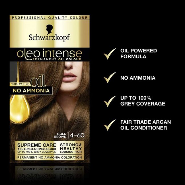 3 X Schwarzkopf Oleo Intense Permanent Colour 2-10 Black for sale