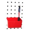 JSP Manufacturing Small Plastic Red Pegboard Storage/Part Bins (100)