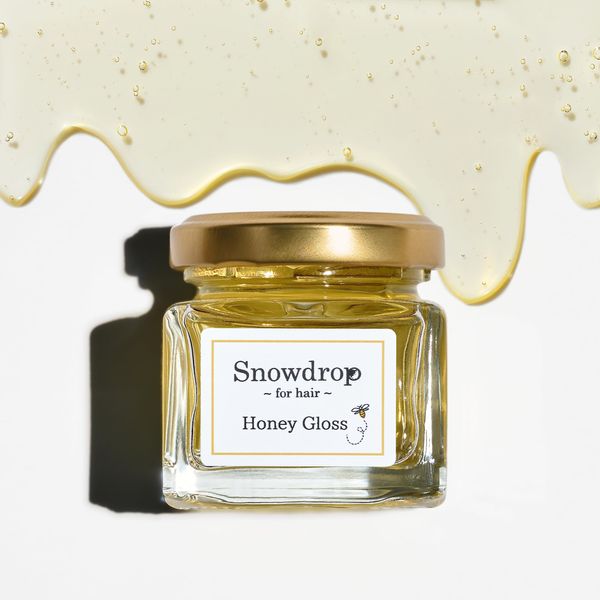 Snowdrop Organic Honey Gloss Fresh Lemon Scent, 1.6 oz (45 g), Hair Balm, Styling Agent for Wet Hair