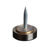 Mirror Screws 16 mm Solid Copper Flat Mirror Nails Screw Cap Cover Mirror Nail for Decorative Mirror, Sign/Advertising Hardware, Nails, Construction