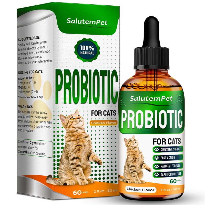 Image showcasing Probiotics for Cats for Digestive Support – Cat Probiotics for Indoor ...