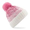 Beechfield - Bommelmütze 'Ombré Beanie' / Teal/French Navy, Einheitsgröße
