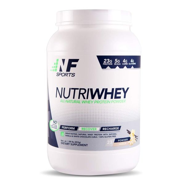 NF Sports NutriWhey - Whey Protein Powder That Improves Post-Workout Recovery and Muscle Repair - Vanilla Flavor - 23 Servings