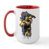 CafePress Transformers 7 Bumblebee Charging Mugs 15 oz (444 ml) Ceramic Coffee Mug