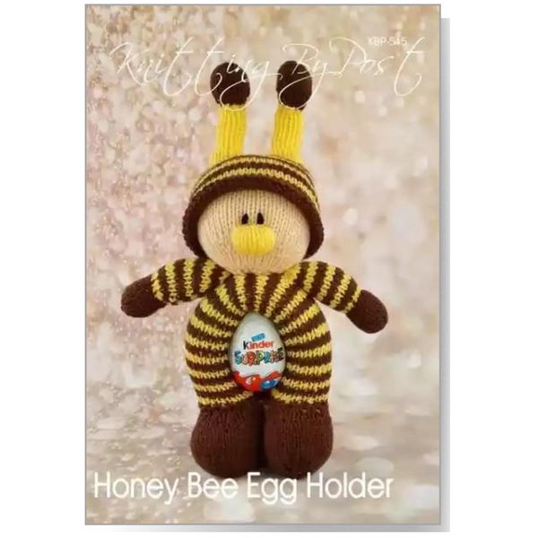 Knitting by Post Knitting Pattern Leaflet for a Honey Bee Egg Holder Easter Animal Soft Toy A5 Leaflet