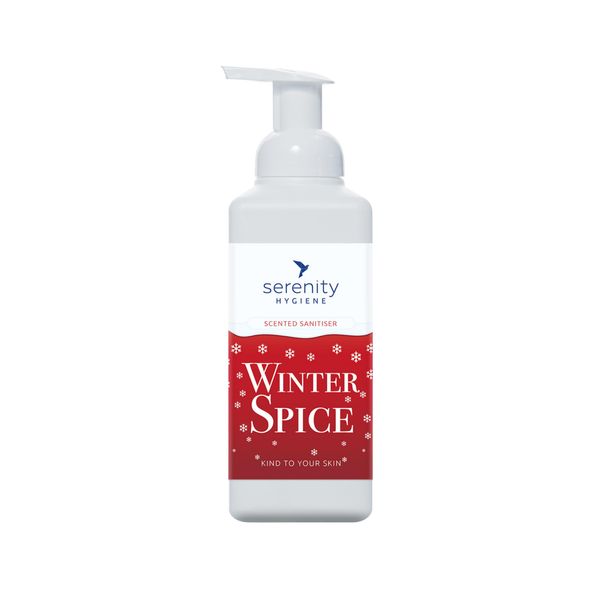 Hand Cleansing Sanitiser Foam, No Alcohol Foaming Hand Sanitizer Dispenser - Winter Spice- 500ml