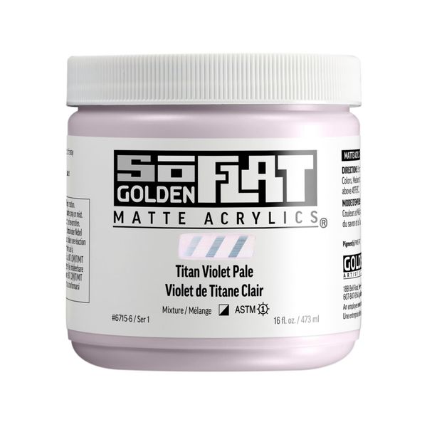 Golden : SoFlat : Matte Acrylic Paint : 473ml : Titan Violet Pale