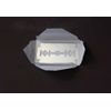 SAFETY RAZOR STAINLESS STEEL + 5 DOUBLE EDGE REPLACEMENT SHAVING BLADES