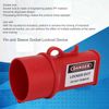 Socket Lock Padlock Set, Pin and Sleeve Socket Lockout Device, Waterproof Lockout Lock and Safety Padlock Set, with Keys 2in Diameter