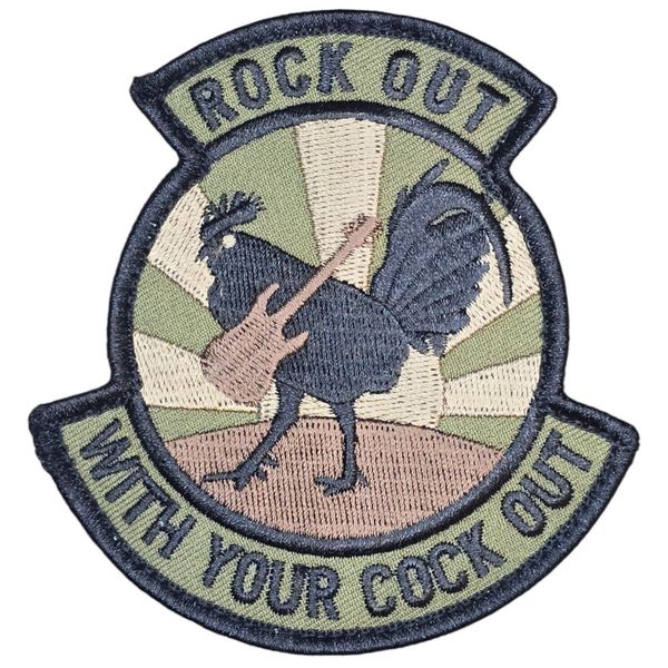 MSM ROCK OUT YOUR COCK OUT MILSPEC MONKEY TACTICAL FOREST HOOK MORALE PATCH