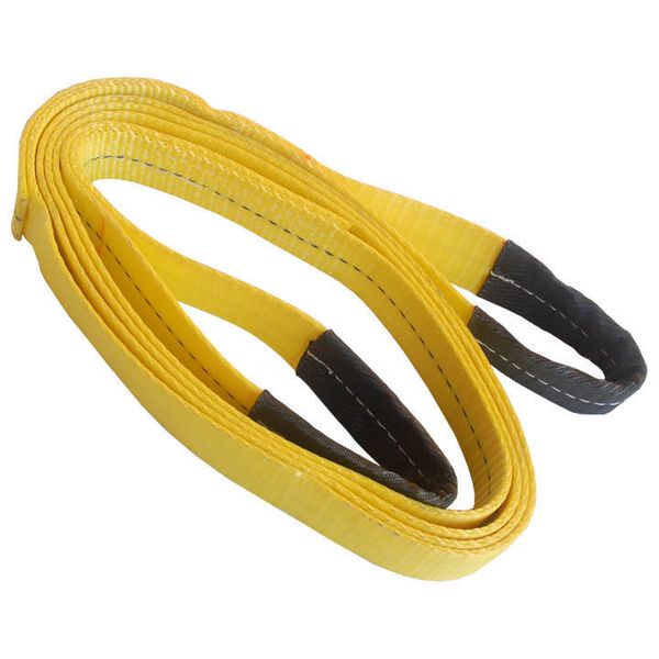 2" x 16' Polyester Lifting Sling Eye & Eye 1 Ply Tow Strap