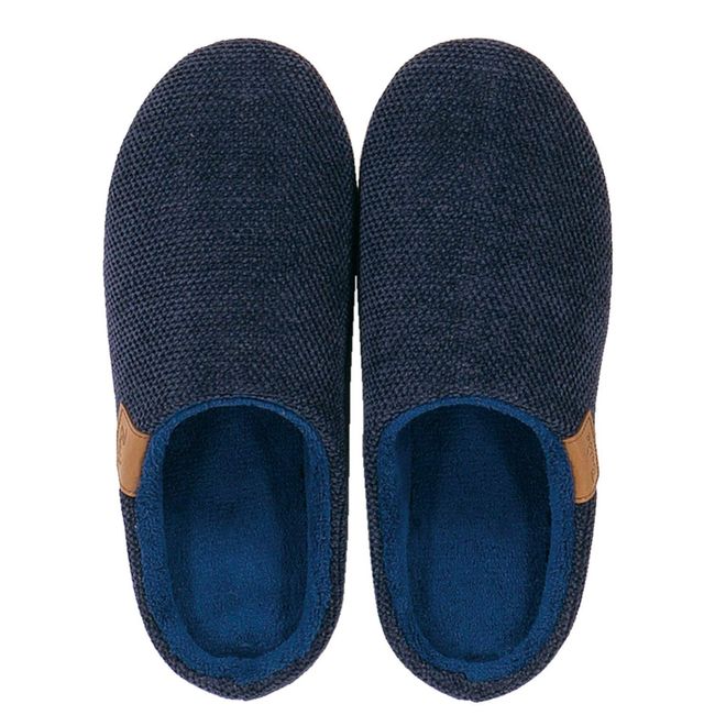 Senko Beide 97499 Indoor and Indoor Use, Slippers, Approx. 10.2 - 10.6 inches (26 - 27 cm), Navy