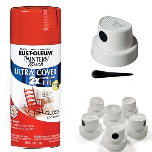 5 Spray NOZZLES for Rust-Oleum Painter's Touch 2X Ultra Cover Spray Paint, 12oz