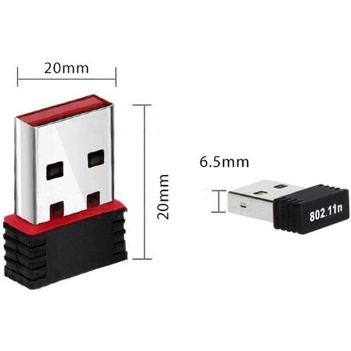 SquarezhenBo 1Pc Black Free Driver 100 Mbit/s USB Wi-Fi Adapter 5 GHz Antenna WiFi Adapter USB Ethernet Adapter PC Wi-Fi LAN Dongle Wi-Fi Receiver, USB Wireless Adapters, Network Adapters