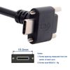 chenyang USB 3.0 to USB C 90 Degree Angled Data Cable with Panel Mount Screw for Industrial Camera 3.0M