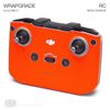 Wrapgrade Skin Sticker Set Compatible with DJI Mini 2 | Remote Controller (NEON ORANGE)