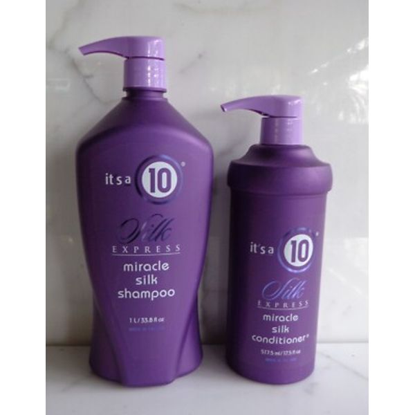 It's A 10 Silk Express Miracle Shampoo 33.8oz & Silk Conditioner 17.5oz