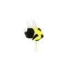 Pompom Bumble Bees Black&yellow W/googly Eyes Craft Spring Easter Floral Picks 6/pkg