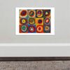 Spiffing Prints Wassily Kandinsky - Squares with Concentric Circles 1913 - Medium - Matte - Framed