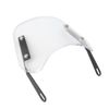 azumafy Windshield Motorcycle Screen Deflector General Purpose Cowl with Hardware Visor, Clear, Black (Clear)