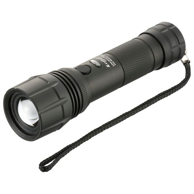 Ohm Electric LHA-KS431PZ-K2 08-1017 OHM Flashlight, Waterproof, LED Zoom Light, 700 Lumens, Flashing Function, 3 AAA Batteries