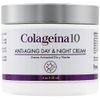 Colageina 10 Anti-Aging Day & Night Cream - Reduce the Appearance of Fine Lines & Wrinkles with Hydrolyzed Collagen and Hyaluronic Acid - 4 oz (120 ml)