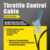 Lakeyulystore 290-023 Universal Throttle Control Cable 53 5/8" Length - Side Mount Replacement