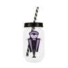 FABFINDS Halloween Cup & Straw, Assorted Styles, 500ml Capacity (2, Purple Dracula)
