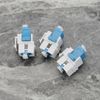 eMagTech 5Pcs LC Coupler Multimode Fibre Optic LC Fiber Keystone Optic Duplex 10GB F/F for Wall Plates Patch Panels Surface Mount Boxes