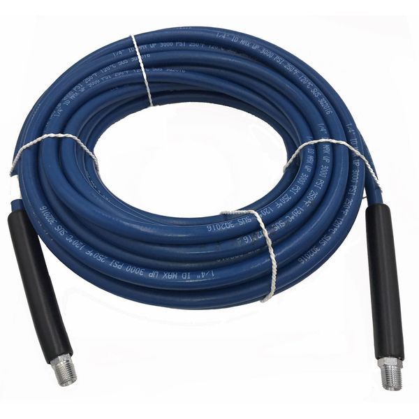 1/4" x 50' Blue Carpet Cleaning Solution Hose 3000 PSI