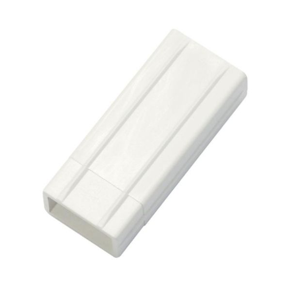 150mm White UPVC Skirting Inline Joint - Chamfered (10 Pack)