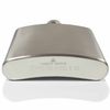 Personalised Engraved Hip Flask 6oz Gift Box & Funnel – Plain Lid – Green Lining