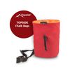TOPSIDE Boulder/Climbing Set Including Chalk Bag (Red) and Chalk Ball
