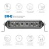 Pro Comp Suspension Lightning Single Row Light Bar 6 Inch WHT CMB - EXP75106