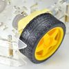 sb components 4-Wheel Robot Smart Car Chassis Kits with Speed Encoder for Raspberry Pi and Arduino projects