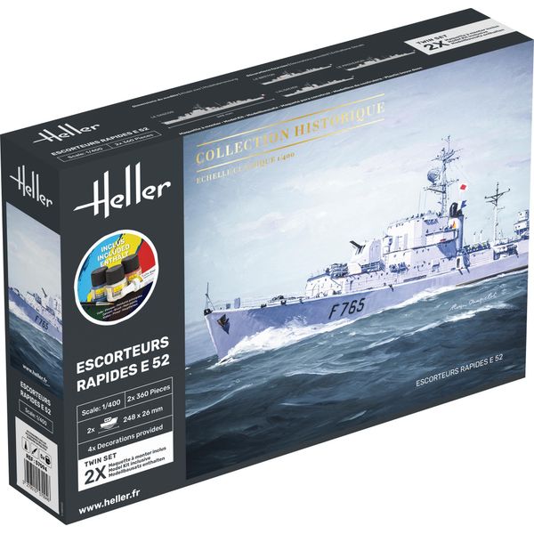 Heller 57094 Starter Kit Escorteurs Rapides E 52 Collection Historique 1/400