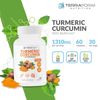 Turmeric Curcumin Root BioPerine & 95% Curcuminoids – 1300mg/30 Serv.