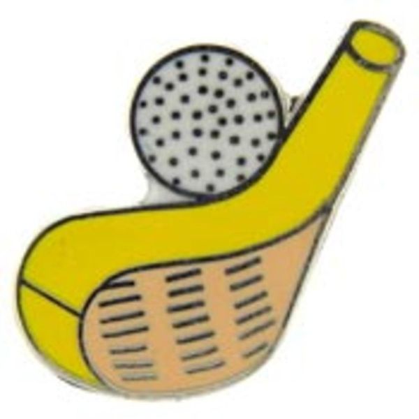 Golf Club & Ball Pin 1"