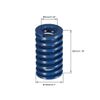 sourcing map 18mm OD 30mm Long Spiral Stamping Light Load Compression Die Spring Blue 2Pcs