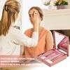 5pcs Portable Makeup Brushes,Premium Synthetic Brush with Mirror Box Professional Foundation Eye Shadow Blush Makeup Brush Travel Face Kabuki Makeup Brush Kits for Travel Daily Date Stage Touch-up