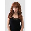Red, auburn & blonde wig with long cascading waves: Floriana