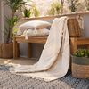FRANK FLECHTWAREN Can Marca Blanket 130 x 170 cm Cream